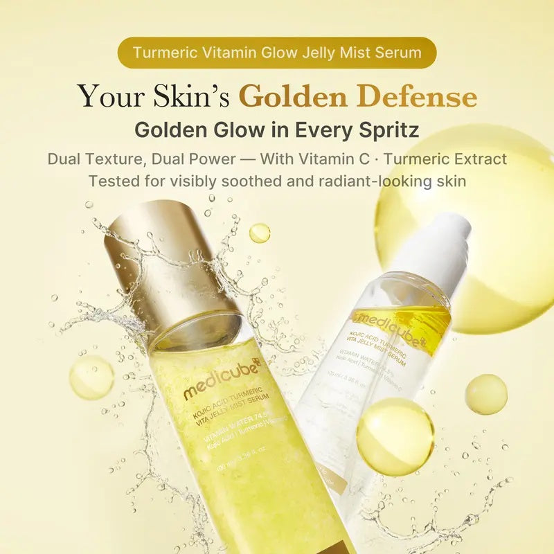 [medicube] Smooth & Clear Body Care Set | Hypochlorous Acid Body Peel Shot, Kojic Acid Turmeric Body Wash, Toner Pad, Toner, Mist | Exfoliating for Dead Skin Cells & Excess Sebum & Clearing for After Spots, Texture & Uneven Skin Tone | Korean Beauty