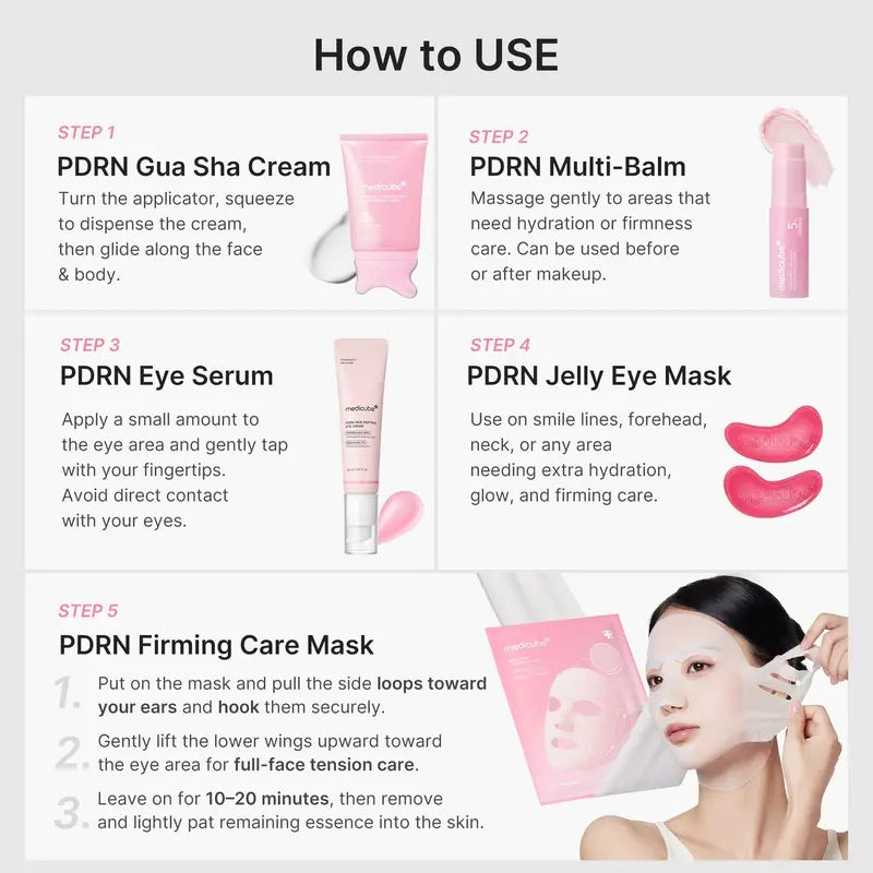 [NEW] [medicube] Youth-Lock Gua Sha Routine Set l Firming, Sculpting, De-Puffing Care for Face & Body l Volufiline, PDRN, Retinol, NAD, Collagen, l Fine Lines, Jawline, Neck, Dark Circles, Underarms, Chest, Décolleté, Legs, Shoulder l Korean Skincare